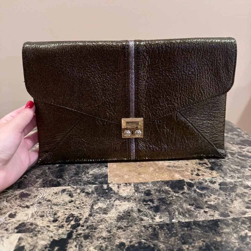 Henri Bendel Bronze Clutch - Picture 2 of 14